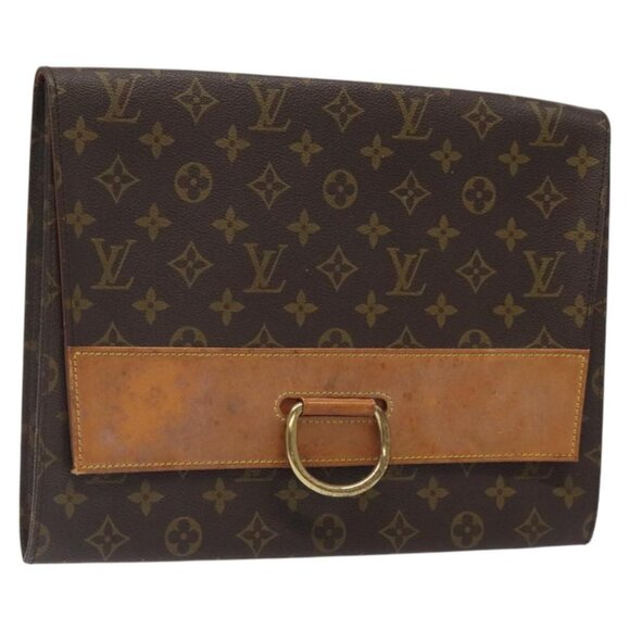 LOUIS VUITTON Monogram Jena Clutch Bag LV Auth - Picture 1 of 16